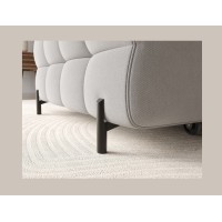 Canapé d'angle gauche convertible Gris foncé chiné confort premium 285x99x181cm FILTRO 
