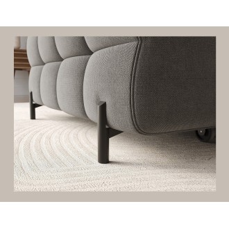 Canapé d'angle gauche convertible Gris foncé confort premium 285x99x181cm FILTRO 