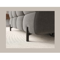 Canapé d'angle gauche convertible Gris foncé confort premium 285x99x181cm FILTRO 