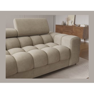 Canapé d'angle gauche convertible Beige design élégant 285x99x181cm FILTRO 