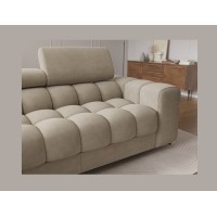 Canapé d'angle gauche convertible Beige design élégant 285x99x181cm FILTRO 