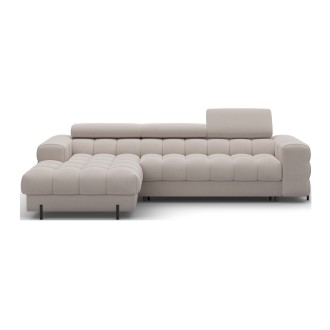 Canapé d'angle gauche convertible Beige confort premium 285x99x181cm FILTRO 