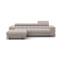 Canapé d'angle gauche convertible Beige confort premium 285x99x181cm FILTRO 
