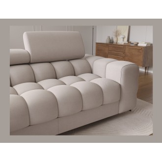 Canapé d'angle gauche convertible Beige confort premium 285x99x181cm FILTRO 