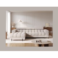 Canapé d'angle gauche convertible Beige confort premium 285x99x181cm FILTRO 