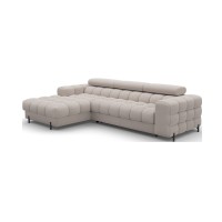 Canapé d'angle gauche convertible Beige confort premium 285x99x181cm FILTRO 
