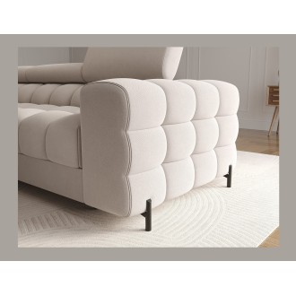 Canapé d'angle gauche convertible Beige confort premium 285x99x181cm FILTRO 