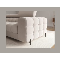 Canapé d'angle gauche convertible Beige confort premium 285x99x181cm FILTRO 