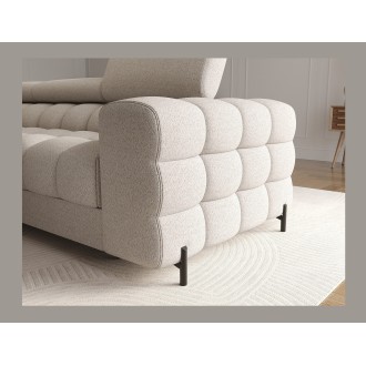 Canapé d'angle gauche convertible Beige allure contemporaine 285x99x181cm FILTRO 