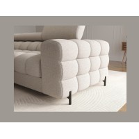 Canapé d'angle gauche convertible Beige allure contemporaine 285x99x181cm FILTRO 