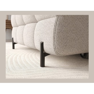 Canapé d'angle gauche convertible Beige allure contemporaine 285x99x181cm FILTRO 