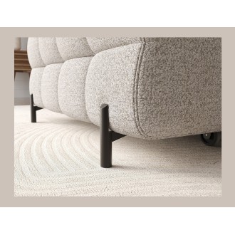 Canapé d'angle gauche convertible Beige chiné allure contemporaine 285x99x181cm FILTRO 