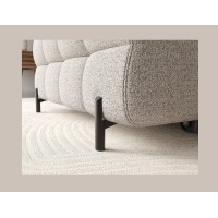Canapé d'angle gauche convertible Beige chiné allure contemporaine 285x99x181cm FILTRO 