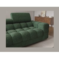 Canapé d'angle gauche convertible Emeraude style épuré 285x99x181cm FILTRO 