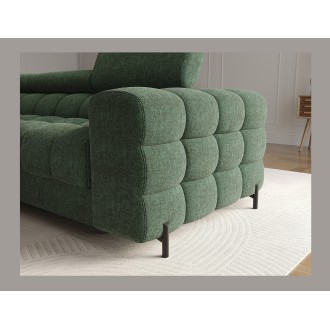 Canapé d'angle gauche convertible Emeraude style épuré 285x99x181cm FILTRO 