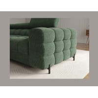Canapé d'angle gauche convertible Emeraude style épuré 285x99x181cm FILTRO 