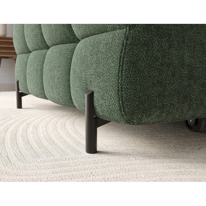 Canapé d'angle gauche convertible Emeraude style épuré 285x99x181cm FILTRO 