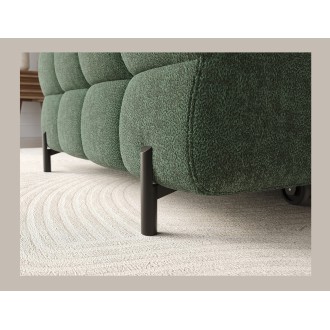 Canapé d'angle gauche convertible Emeraude style épuré 285x99x181cm FILTRO 