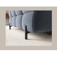 Canapé d'angle gauche convertible Bleu design élégant 285x99x181cm FILTRO 