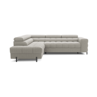 Canapé FERRUM Beige convertible 5 places angle gauche avec méridienne 276x93x200cm 