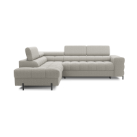 Canapé FERRUM Beige convertible 5 places angle gauche avec méridienne 276x93x200cm 