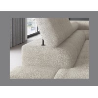 Canapé d'angle gauche FERRUM Beige clair avec coffre avec coffre 276x93x200cm 
