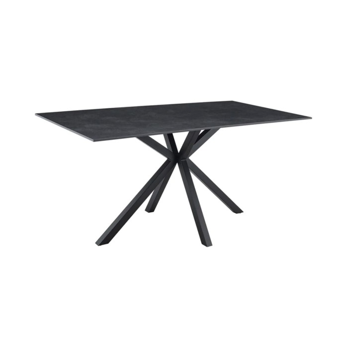 Table SOLARA 160cm grise anthracite