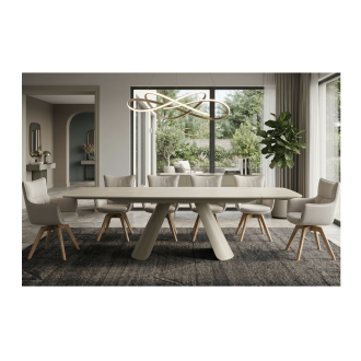Table extensible 160 à 240 cm COVY vue de face