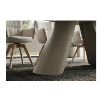 Zoom sur les pieds de la table extensible 160 à 240 cm COVY