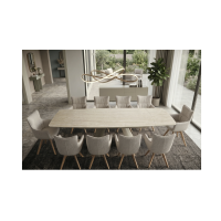 Table extensible 160 à 240 cm COVY vue de haut