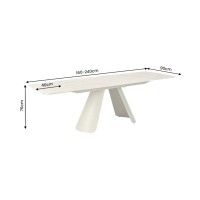 Table extensible 160 à 240 cm COVY dimensions