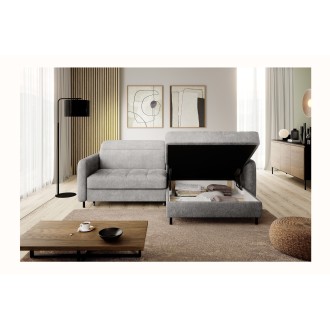 Canapé d'angle collection GOUMSI coloris Gris foncé 