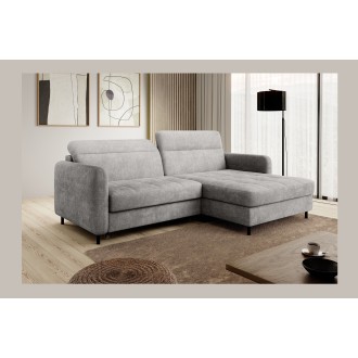 Canapé d'angle collection GOUMSI coloris Gris foncé 