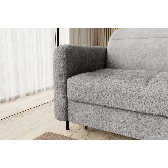 Canapé d'angle collection GOUMSI coloris Gris foncé 
