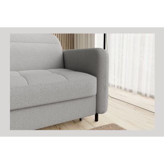 Canapé d'angle collection GOUMSI coloris Gris clair 
