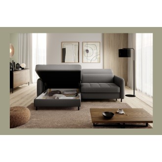 Canapé d'angle collection GOUMSI coloris Gris foncé 