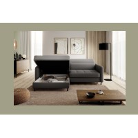 Canapé d'angle collection GOUMSI coloris Gris foncé 