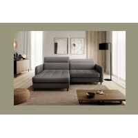 Canapé d'angle collection GOUMSI coloris Gris foncé 