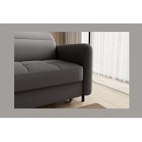 Canapé d'angle collection GOUMSI coloris Gris foncé 