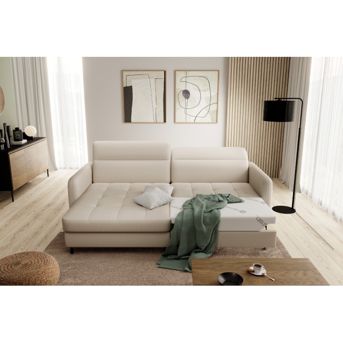 Canapé d'angle collection GOUMSI coloris Beige 