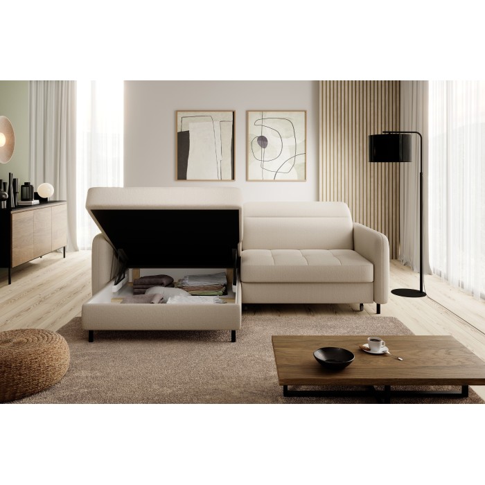 Canapé d'angle collection GOUMSI coloris Beige 