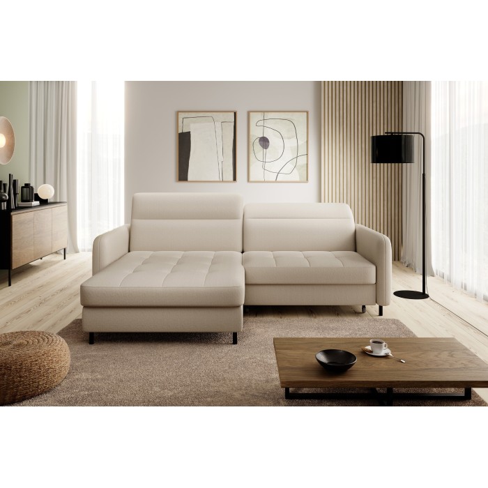 Canapé d'angle collection GOUMSI coloris Beige 