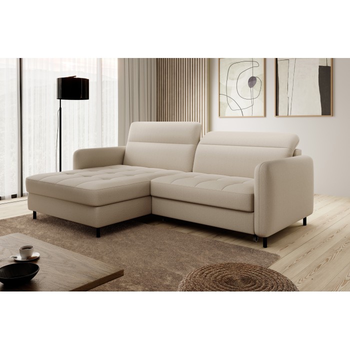 Canapé d'angle collection GOUMSI coloris Beige 