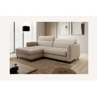 Canapé d'angle collection GOUMSI coloris Beige chiné 