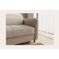 Canapé d'angle collection GOUMSI coloris Beige chiné 