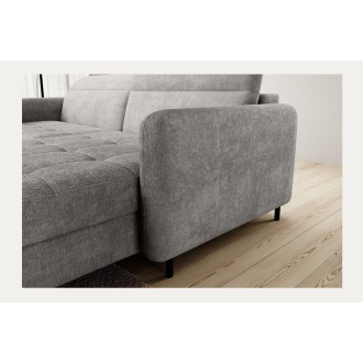Canapé d'angle collection GOUMSI coloris Gris foncé 