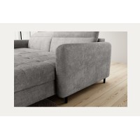 Canapé d'angle collection GOUMSI coloris Gris foncé 