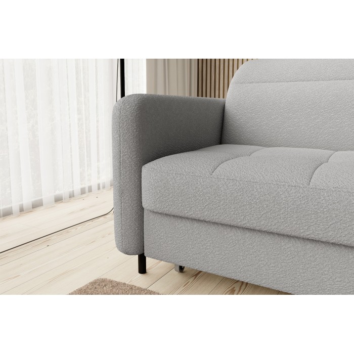 Canapé d'angle collection GOUMSI coloris Gris clair 