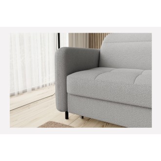 Canapé d'angle collection GOUMSI coloris Gris clair 