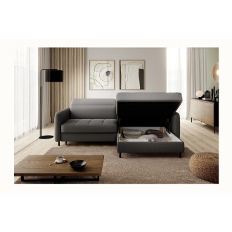 Canapé d'angle collection GOUMSI coloris Gris foncé 